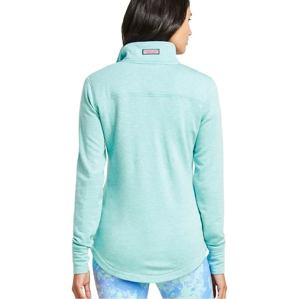 Vineyard Vines Dreamcloth Relaxed Shep Shirt Quarter Zip Sweatshirt Mint NWOT - Picture 2 of 14